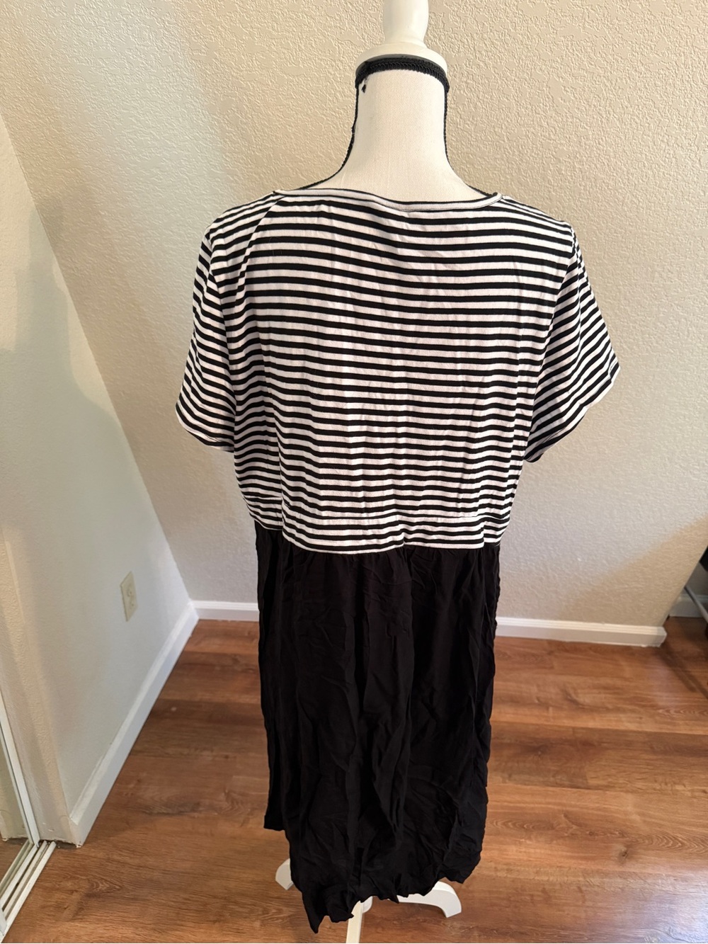 torrid Black & White Striped Top Midi Dress